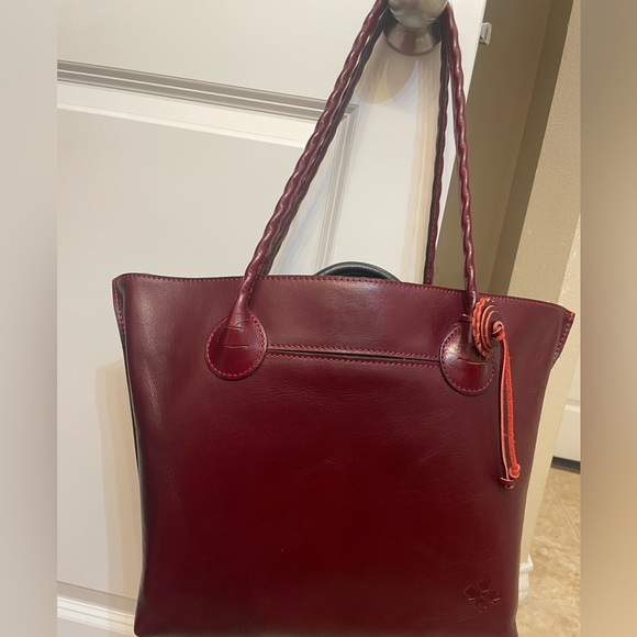 Patricia Nash burgundy leather bag - Picture 2 of 9